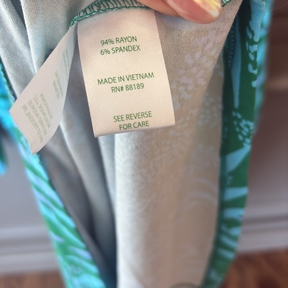 NWT Lilly Pulitzer Wexlee Maxi Dress Fiddle Leaf Green Its A Jungle Size 8 - Picture 4 of 5